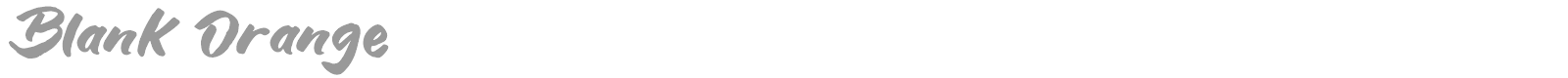 Blank Orange font preview